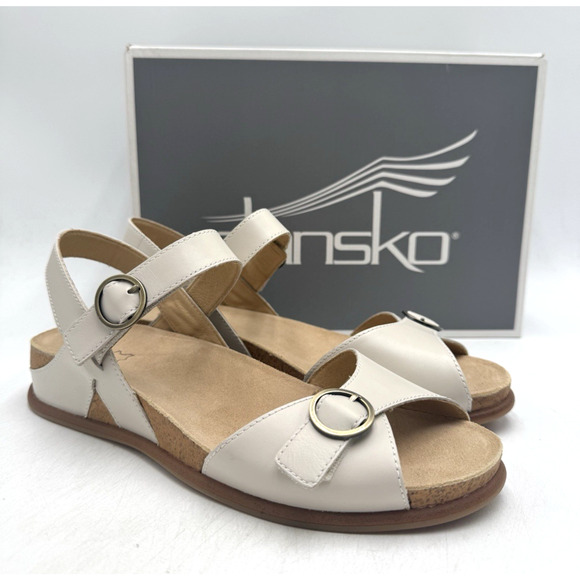 Danso CANDACE FULL GRAIN Women's NEW Sandal Ivory EU Size 40 - Picture 1 of 11